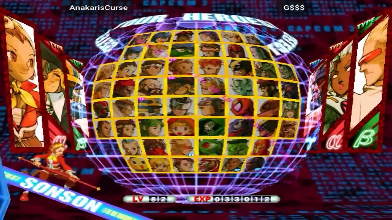 AnakarisCurse vs G$$$ - Marvel vs Capcom 2_ New Age of Heroes