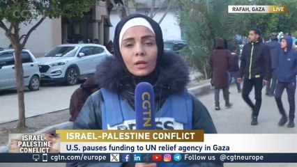 U. S. pauses funding to UN relief agency in Gaza