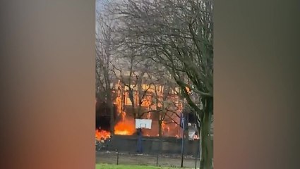 Liverpool fire: Flames engulf building as blaze causes huge plumes of smoke over city
