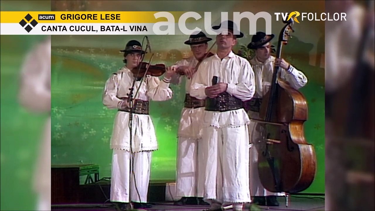 Grigore Lese - Canta cucu-n Bucovina (Tezaur folcloric - arhiva TVR - 1996)