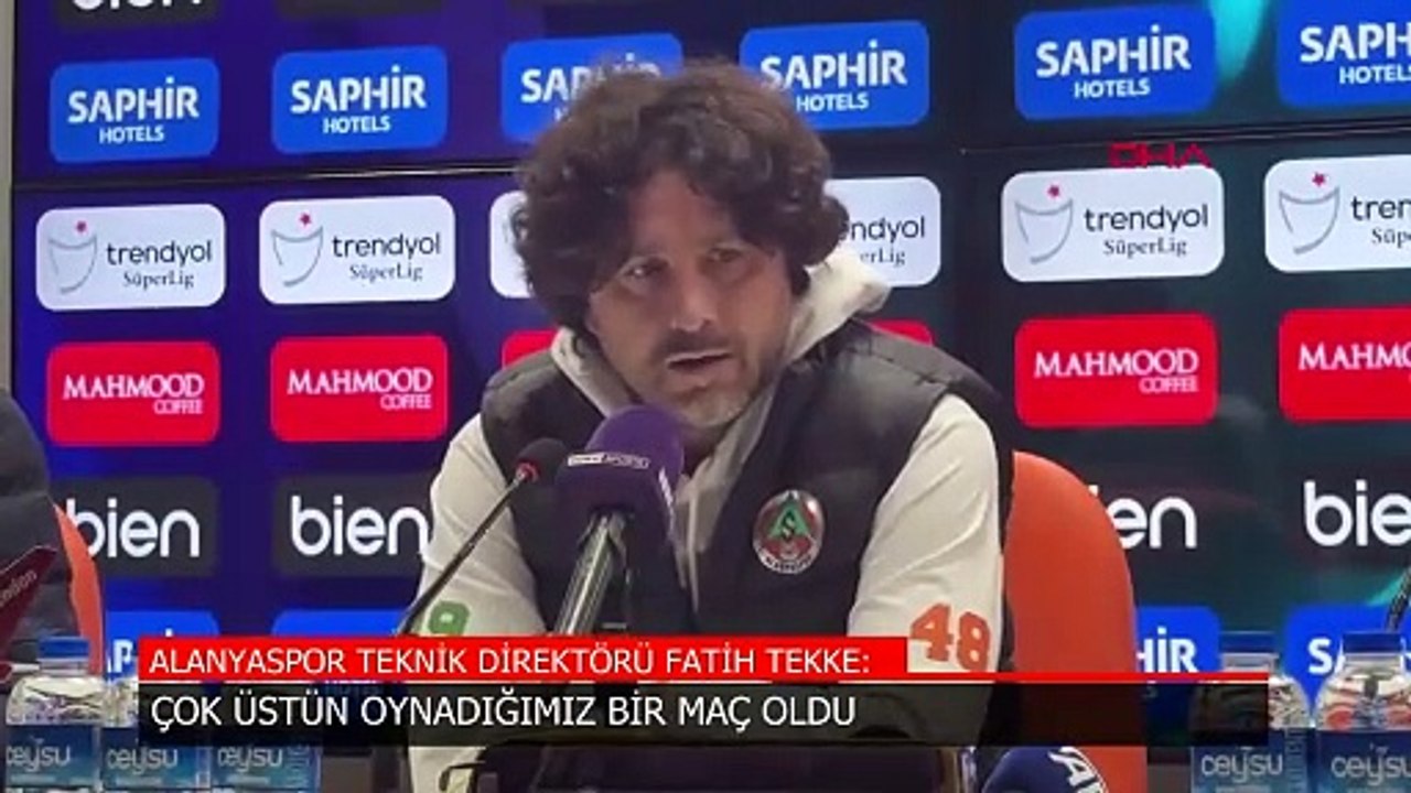 Fatih Tekke: Çok üstün oynadığımız bir maç oldu