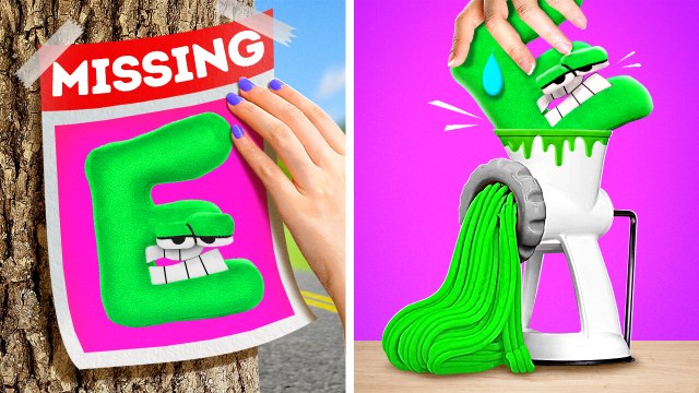 Oh No! Letter E Is Missing *Cool Crafts And DIY Gadgets From Alphabet Lore*