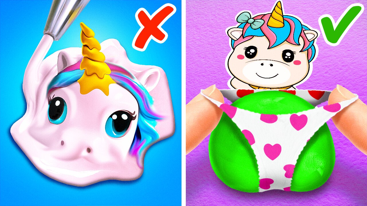 DIY Unicorn Squishy  *Rich VS Poor Unicorn Fidgets *