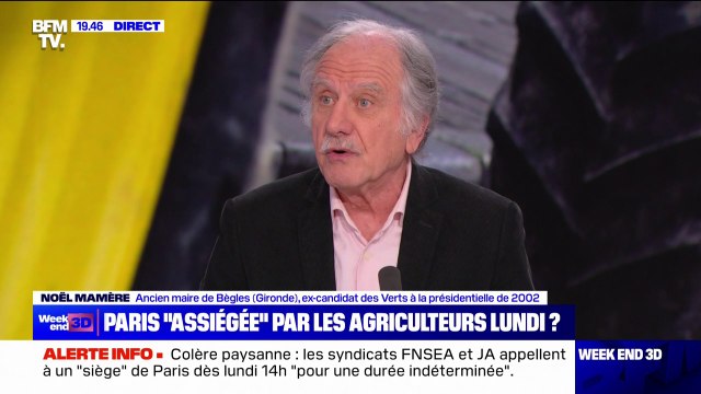 Noël Mamère: Les écologistes ne sont pas ennemis des agriculteurs, ils en sont même les alliés