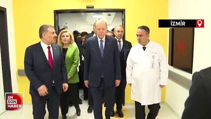 Cumhurbaşkanı Erdoğan, İzmir'de tedavi gören çocukları ziyaret etti