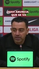 Xavi anuncia que el 30 de junio deja el Barcelona