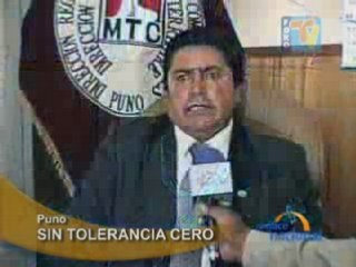 SIN TOLERANCIA CERO - PUNO