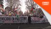 Kekejaman Zionis: Ribuan protes di Madrid sokong Palestin selepas keputusan ICJ