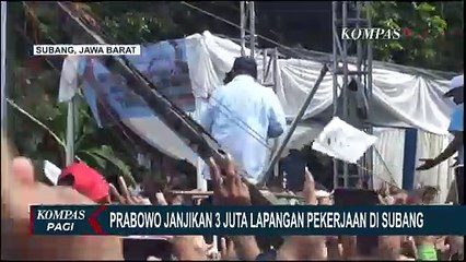 Janji Prabowo Subianto Jika Terpilih Jadi Presiden: 3 Juta Lapangan Pekerjaan di Subang
