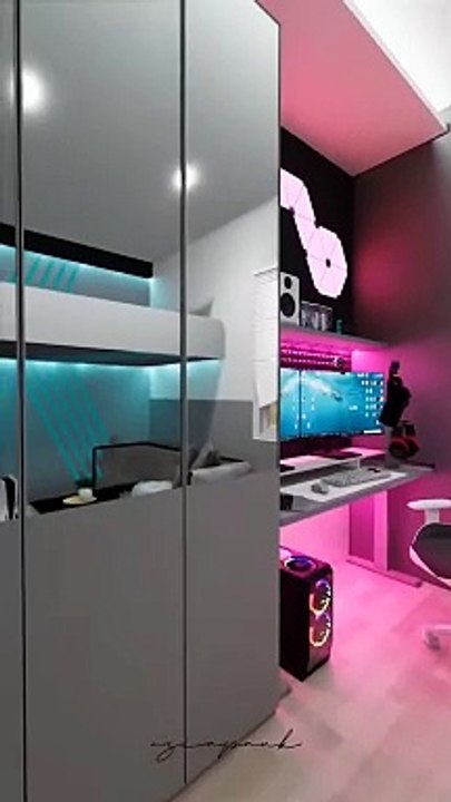 Designs that optimize space for the room that you should refer to #designdeinteriores #quarto #quartodemenina #quartodemenino #quartodecorado #moveisplanejados #projetodeinteriores #interiores