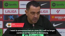 Xavi reveals he will leave Barcelona at the end of the season