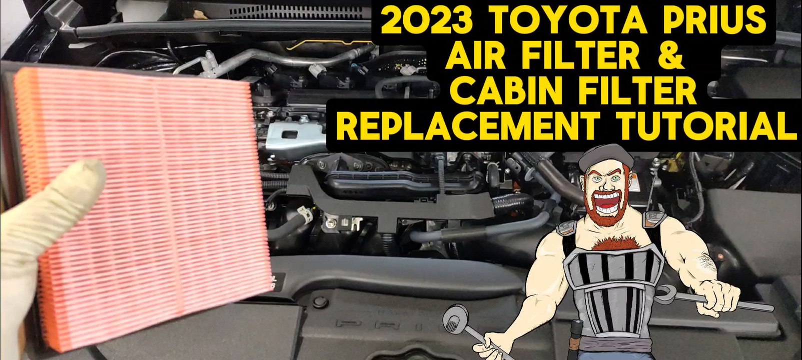 2023 TOYOTA PRIUS AIR FILTER & CABIN FILTER REPLACEMENT TUTORIAL