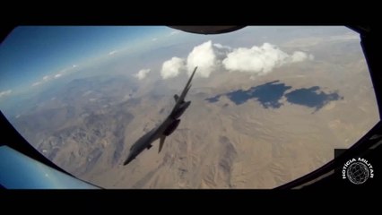 Imagens de satélite registrando a queda do bombardeiro Nuclear Rockwell B 1 Lancer