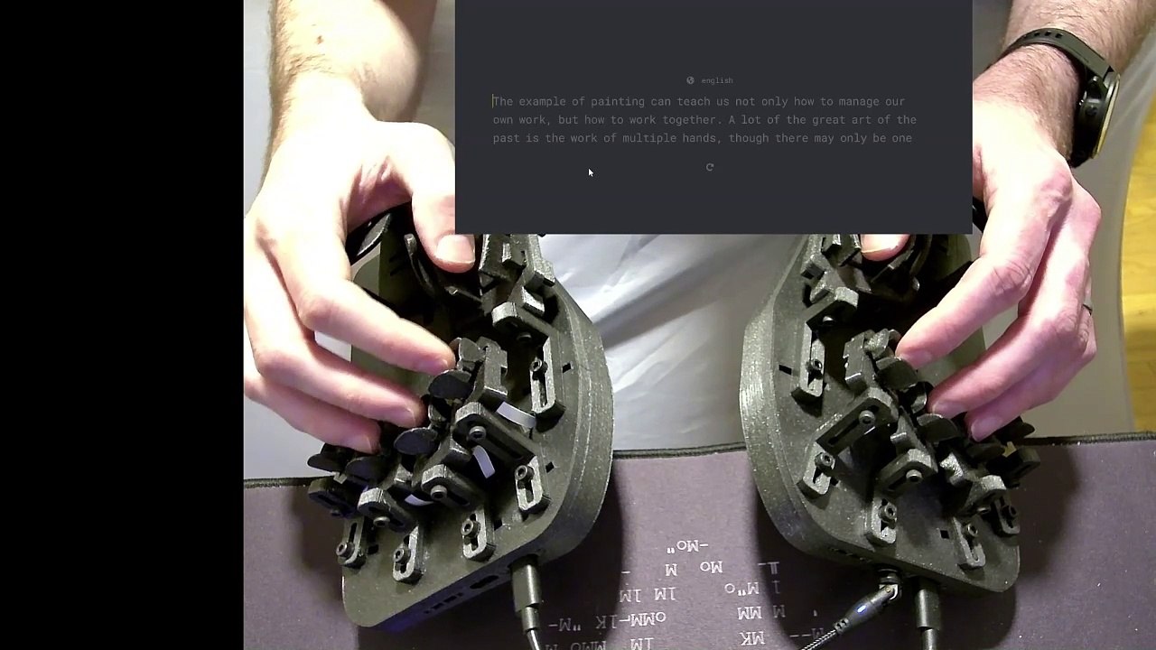 Svalboard Typing Demo