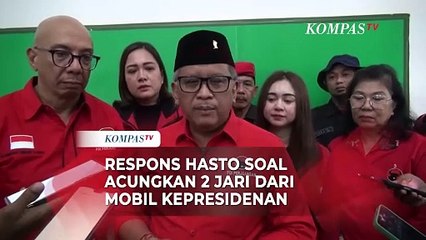 Respons Hasto soal Pose Acungkan 2 Jari dari Mobil Kepresidenan