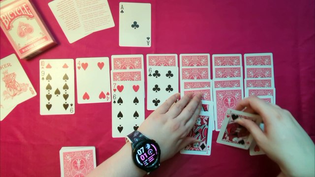 Playing Solitaire ASMR | Breast Cancer Awareness Playing Cards