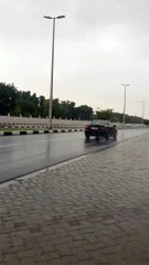 Heavy Rains Disrupt Traffic on Sharjah Roads 🌧️