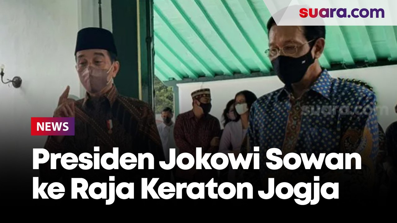 Sambangi Jogja di Akhir Pekan, Presiden Jokowi Sowan ke Raja Keraton Sri Sultan HB X