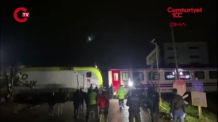 Tekirdağ'da feci olay... Yolcu treni, hemzemin geçitte beton mikserine çarptı; 1 yaralı