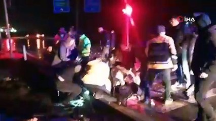 Tekirdağ'da feci kaza: 2'si ağır 5 yaralı