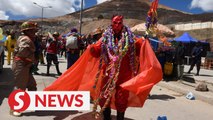 Bolivian miners celebrate traditional Mining Carnival parade