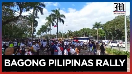 Bagong Pilipinas rally participants arrive at Quirino grandstand