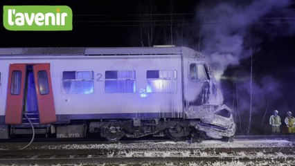Collision entre un train et une voiture à Sclaigneaux