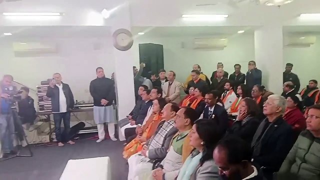 मंत्री राज्यवर्धन ने भाजपा अध्यक्ष के साथ सुनी मोदी के मन की बात