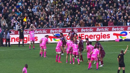 TOP 14 - Essai de Sergo ABRAMISHIVILI (SFP) - Union Bordeaux-Bègles - Stade Français Paris