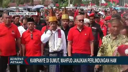 Dihadapan Warga Simalungun Sumut, Mahfud MD Janjikan Perlindungan HAM Jika Terpilih