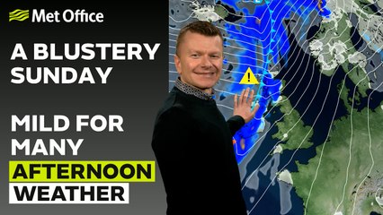 Met Office Afternoon Weather Forecast 28/01/24- Strong winds in the northwest