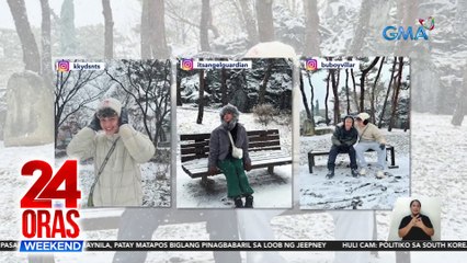 Miguel Tanfelix at cast ng Running Man PH, enjoy sa snow experience sa South Korea | 24 Oras Weekend