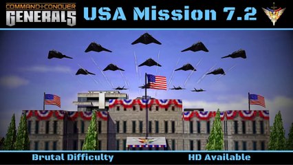 How to Beat C&C Generals USA Final Mission 7: Last Call Pt 2/2 - Brutal - HD