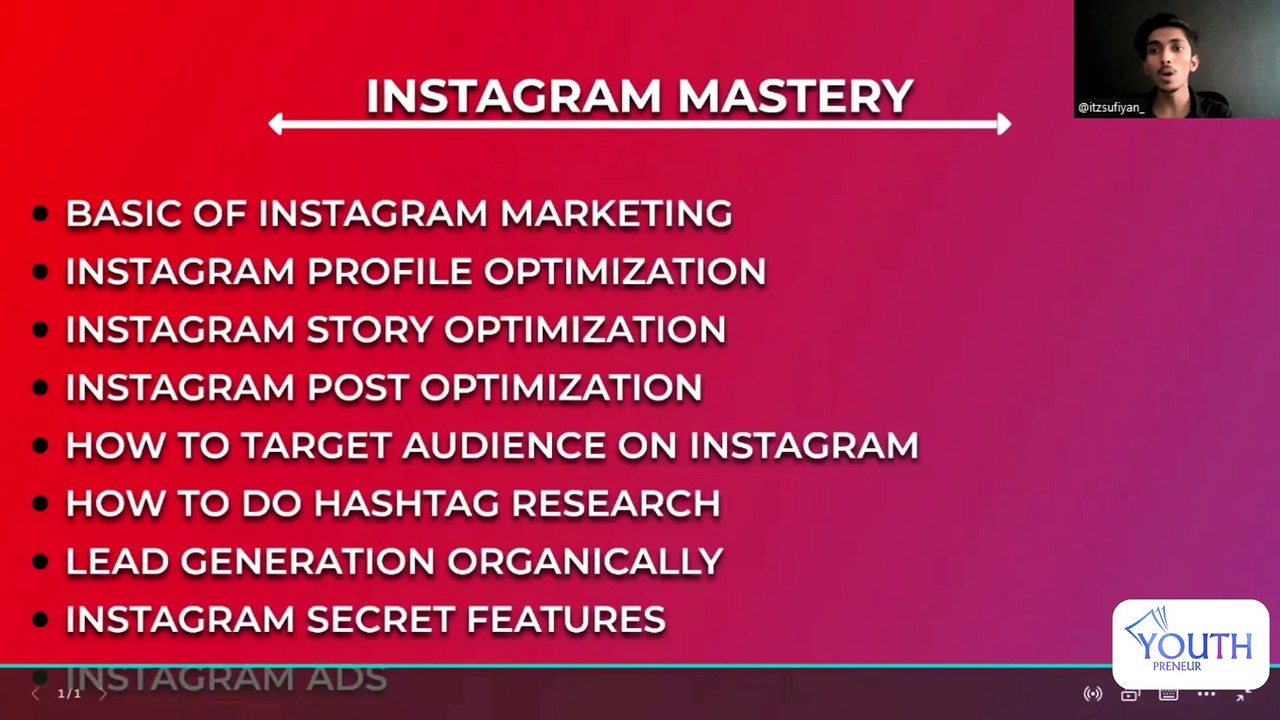 1 introduction Instagram mastery