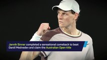Breaking News - Jannik Sinner wins Australian Open