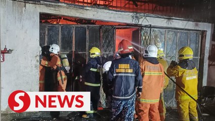 Disabled son of motorcycle shop owner dies in blaze at premises