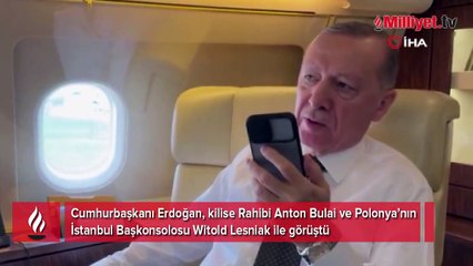 Cumhurbaşkanı Erdoğan'dan, kilise rahibi ve Polonya Başkonsolosu'na taziye