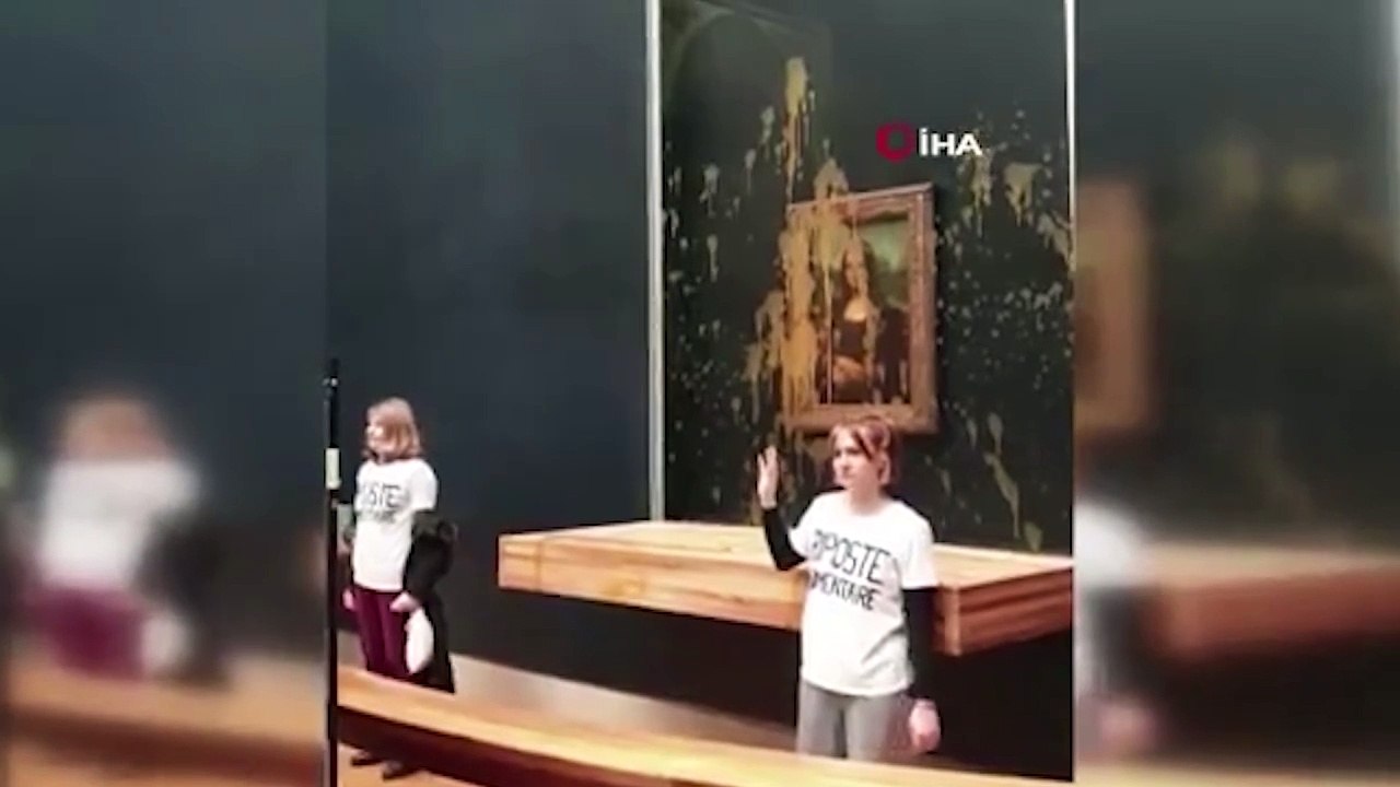 Mona Lisa tablosuna çorbalı saldırı!