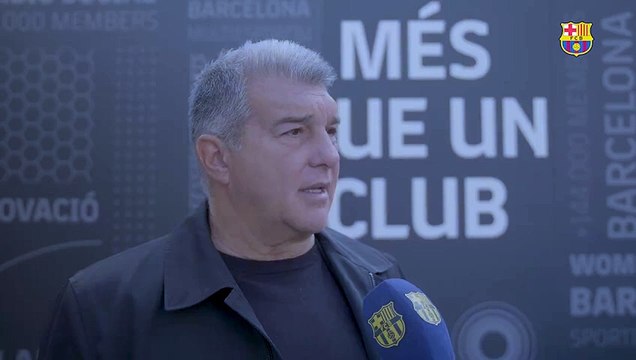 Joan Laporta habla desde la Ciutat Esportiva tras el anuncio de Xavi