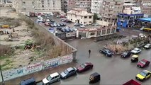 سقوط امطار بكثرة علي شوارع الاسكندريه أثناء نوة الكرم المستمرة حتي نهايه الشهر
