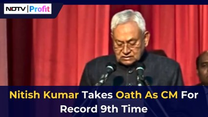 Nitish Kumar Takes Oath As CM For Record 9th Time | NDTV Profit