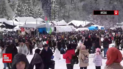 16. Ayder Kardan Adam Festivali renkli görüntülere sahne oldu