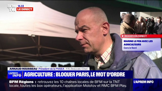 Colère des agriculteurs: depuis le barrage de l'A16, le président de la FNSEA assure que la semaine à venir sera décisive