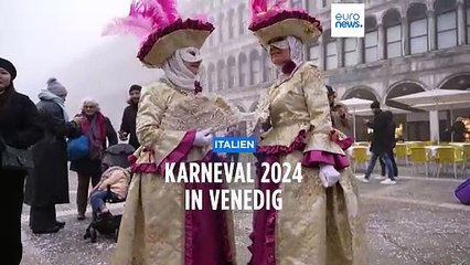 Nebel über der Lagunenstadt: Der Karneval von Venedig 2024 hat begonnen