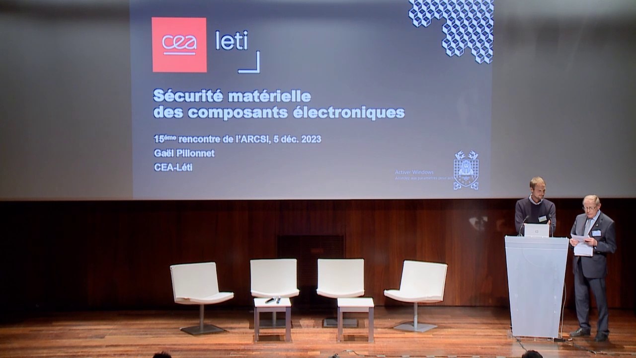 15h10 Technologies microélectroniques facilitant la sécurité matérielle et garantissant notre souveraineté - M. Gaël Pillonet - Directeur scientifique pour les composants Silicium, LETI