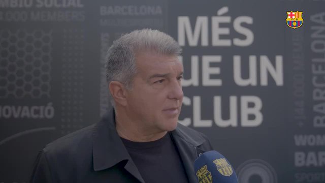 Declaracion oficial de Laporta tras el anuncio de Xavi