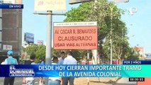 Línea 2 del Metro: desde hoy inicia el cierre de importante tramo de la av. Colonial