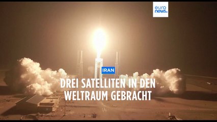 Iran bringt drei Satelliten ins All