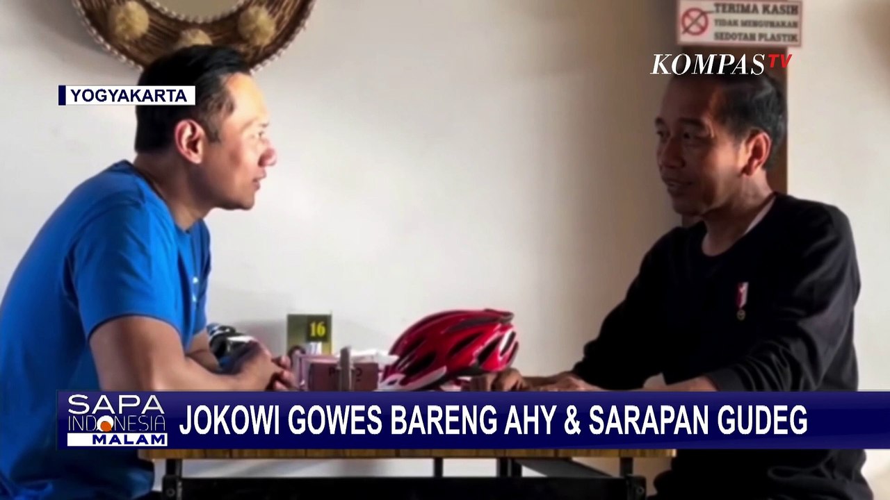 Jokowi Gowes Hingga Sarapan Bareng AHY di Yogya...