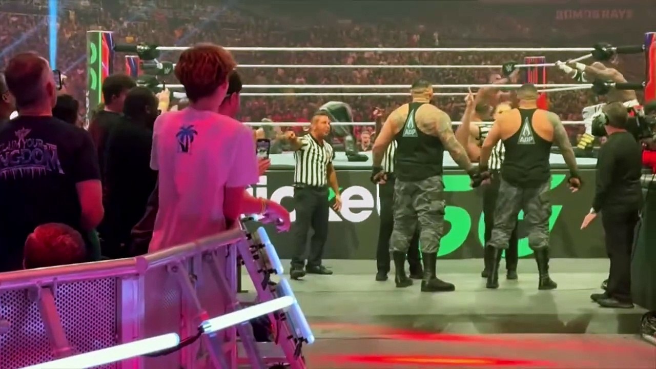 Authors of Pain Battling The Street Profits OFF CAMERA | WWE Royal Rumble 2024